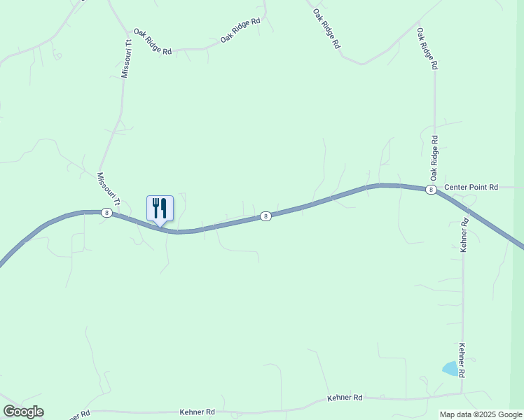 map of restaurants, bars, coffee shops, grocery stores, and more near 231 Missouri 8 in Steelville