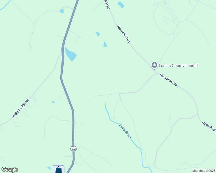 map of restaurants, bars, coffee shops, grocery stores, and more near 1832 Pendleton Road in Mineral