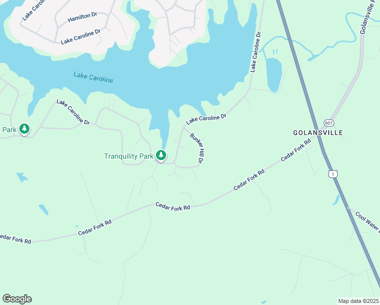 map of restaurants, bars, coffee shops, grocery stores, and more near 4 Congress Cove in Ruther Glen