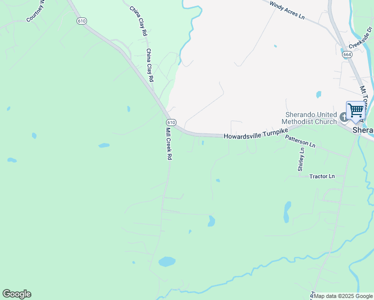 map of restaurants, bars, coffee shops, grocery stores, and more near 1741 Howardsville Turnpike in Stuarts Draft