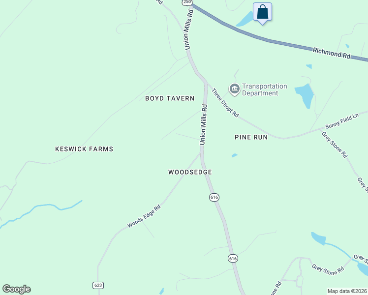 map of restaurants, bars, coffee shops, grocery stores, and more near 4646 Woods Edge Rd in Albemarle