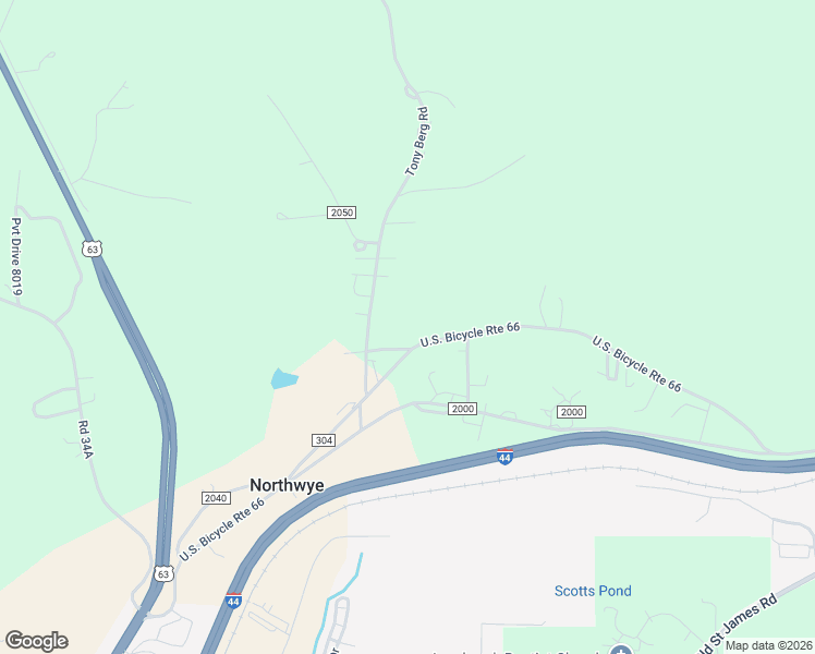 map of restaurants, bars, coffee shops, grocery stores, and more near 10361 County Road 2020 in Rolla