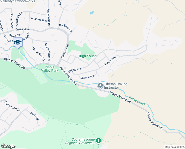 map of restaurants, bars, coffee shops, grocery stores, and more near 2465 Stokes Avenue in Pinole