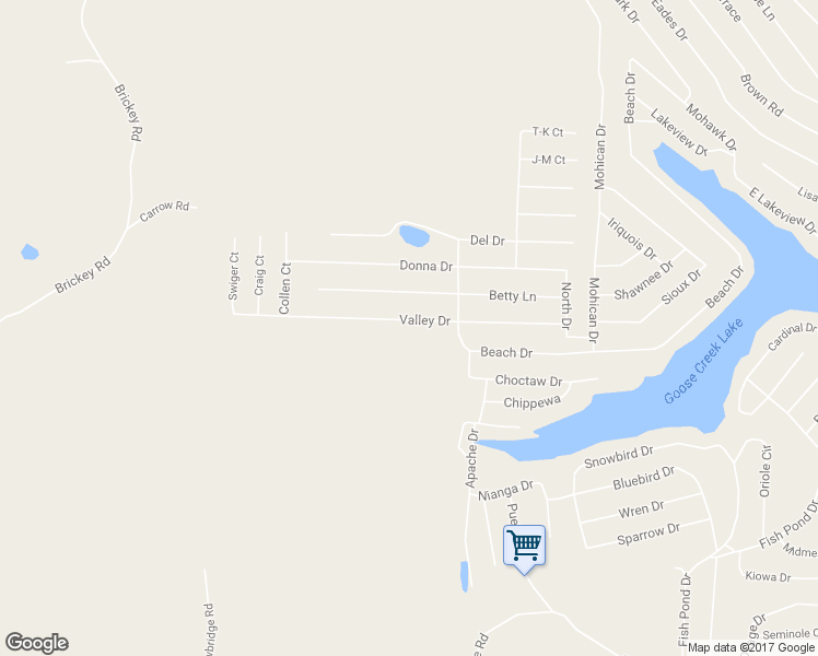 map of restaurants, bars, coffee shops, grocery stores, and more near 6046 Valley Drive in French Village