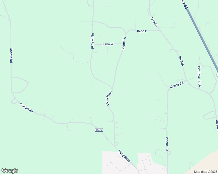 map of restaurants, bars, coffee shops, grocery stores, and more near 12025 County Road 8050 in Rolla