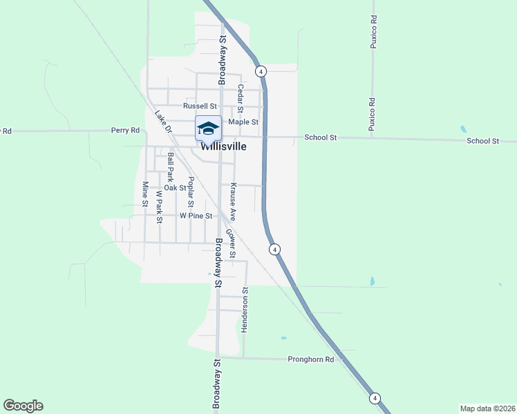map of restaurants, bars, coffee shops, grocery stores, and more near 101-107 Birch Street in Percy