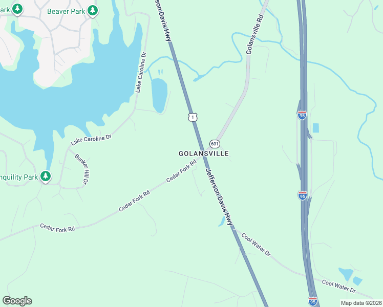 map of restaurants, bars, coffee shops, grocery stores, and more near 20404 U.S. 1 in Ruther Glen