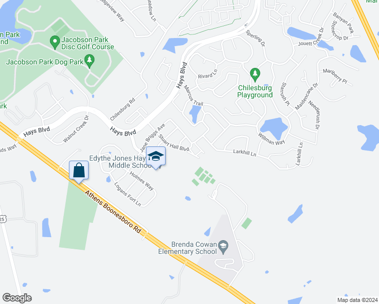 map of restaurants, bars, coffee shops, grocery stores, and more near 376 Chilesburg Road in Lexington