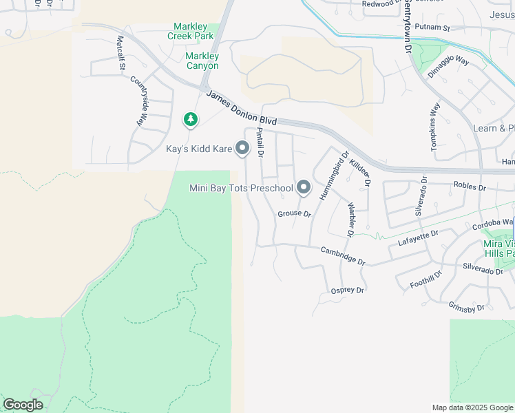 map of restaurants, bars, coffee shops, grocery stores, and more near 3627 Mallard Way in Antioch