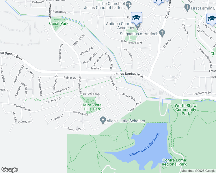 map of restaurants, bars, coffee shops, grocery stores, and more near 2113 Barbano Court in Antioch