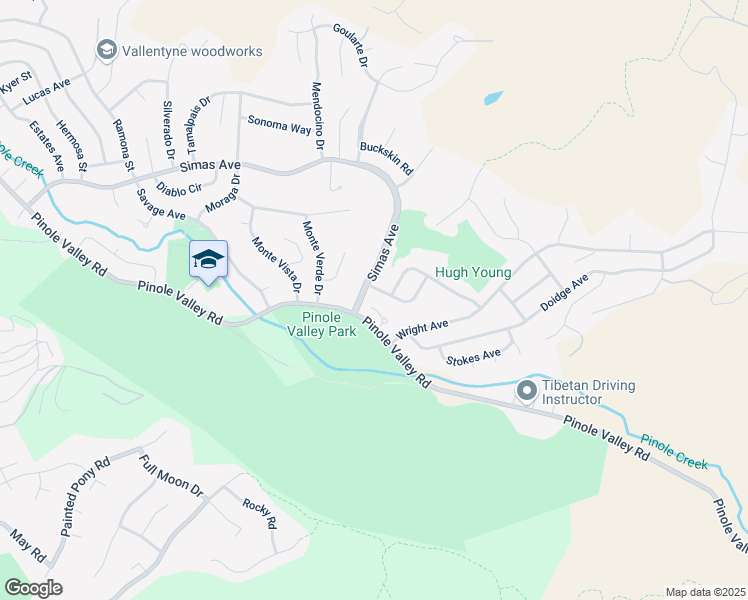 map of restaurants, bars, coffee shops, grocery stores, and more near 2380 Martinez Court in Pinole