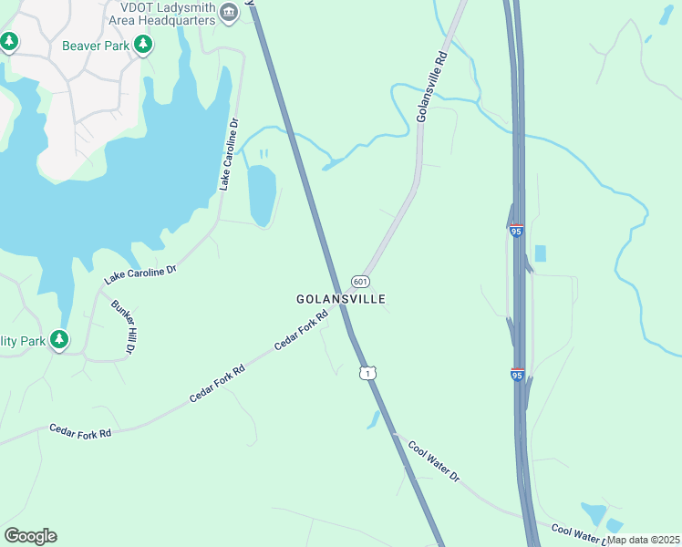 map of restaurants, bars, coffee shops, grocery stores, and more near 20385 U.S. Route 1 in Ruther Glen