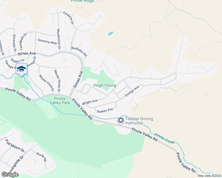 map of restaurants, bars, coffee shops, grocery stores, and more near 2495 Wright Avenue in Pinole