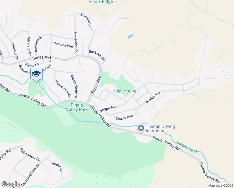 map of restaurants, bars, coffee shops, grocery stores, and more near 3759 Carol Street in Pinole