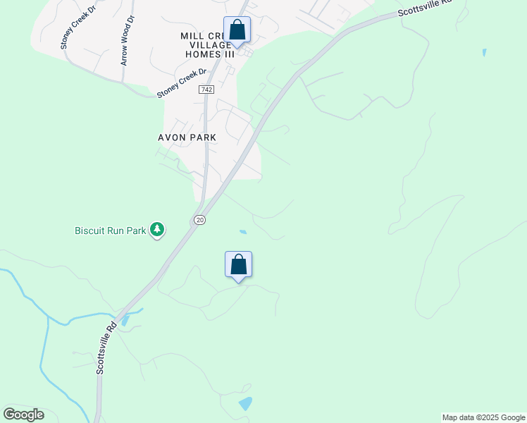 map of restaurants, bars, coffee shops, grocery stores, and more near 100 Incinerator Road in Charlottesville