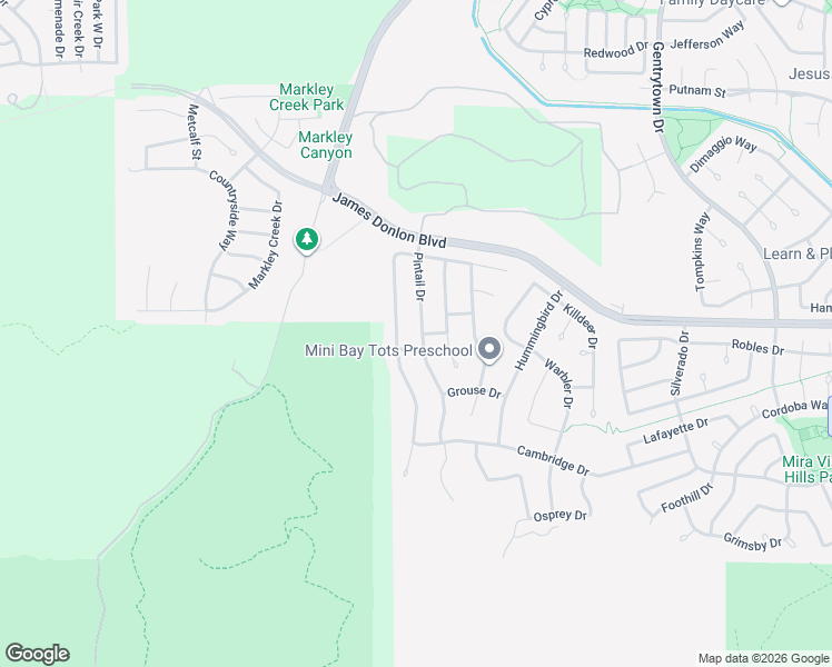 map of restaurants, bars, coffee shops, grocery stores, and more near 3736 Pintail Drive in Antioch
