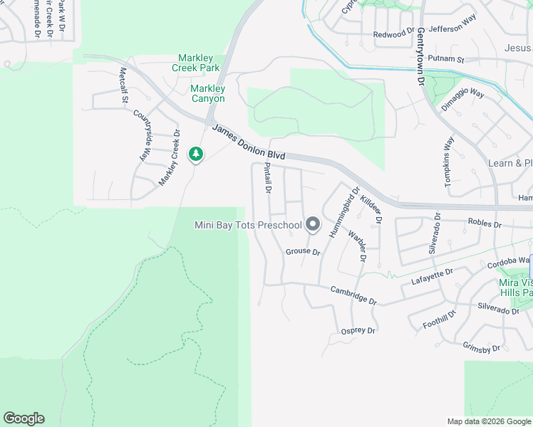 map of restaurants, bars, coffee shops, grocery stores, and more near 3736 Pintail Drive in Antioch