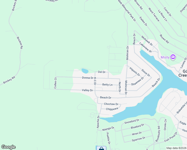 map of restaurants, bars, coffee shops, grocery stores, and more near 6071 Donna Drive in French Village