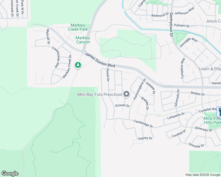 map of restaurants, bars, coffee shops, grocery stores, and more near 3737 Pintail Drive in Antioch