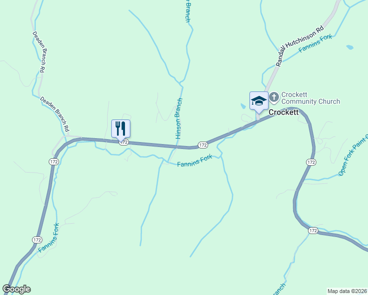 map of restaurants, bars, coffee shops, grocery stores, and more near 13412 Kentucky 172 in West Liberty