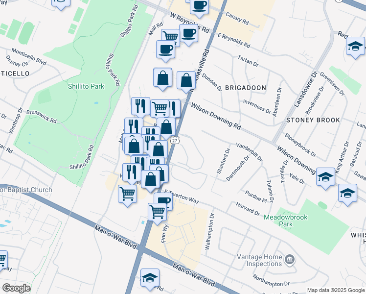 map of restaurants, bars, coffee shops, grocery stores, and more near 3731 Nicholasville Road in Lexington