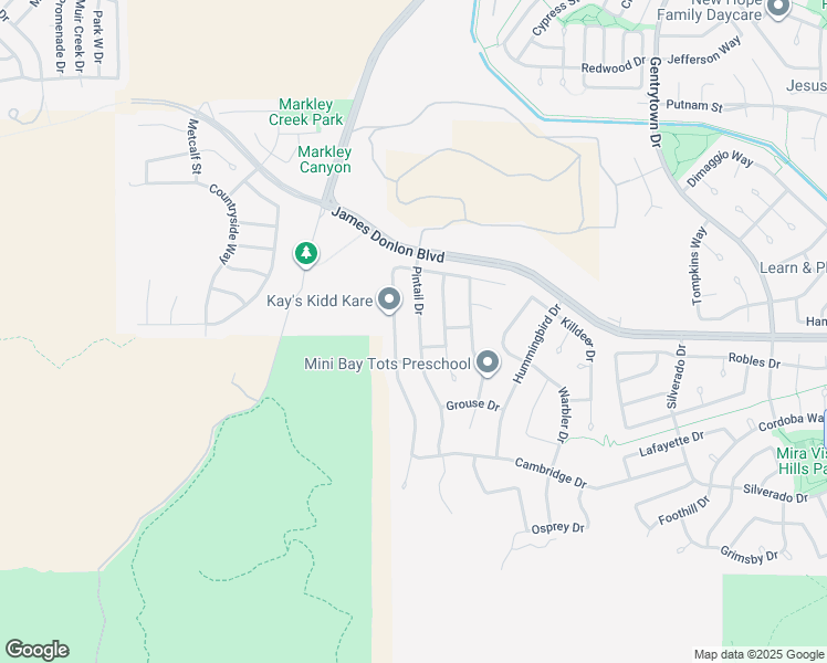 map of restaurants, bars, coffee shops, grocery stores, and more near 3728 Pintail Drive in Antioch