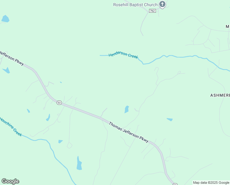 map of restaurants, bars, coffee shops, grocery stores, and more near 1826 Thomas Jefferson Parkway in Charlottesville