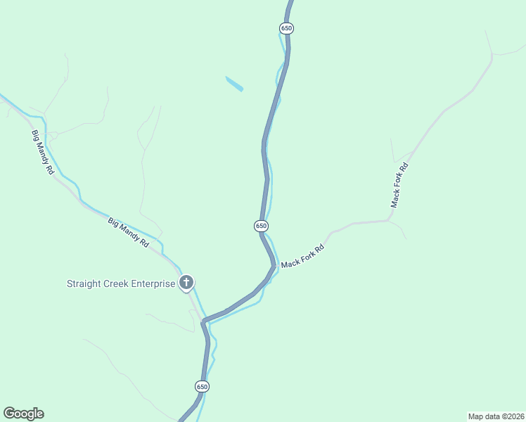 map of restaurants, bars, coffee shops, grocery stores, and more near Highway 650 in Elkfork