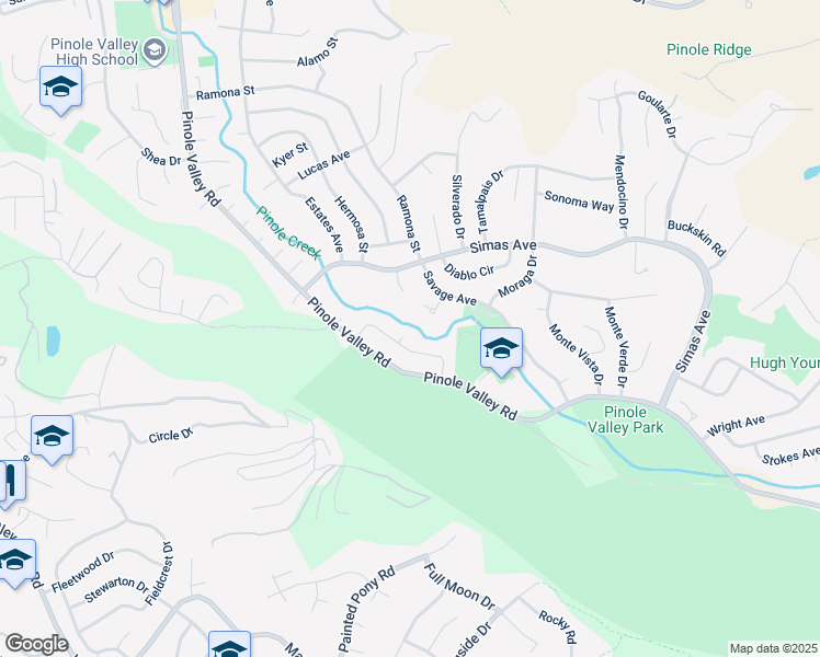 map of restaurants, bars, coffee shops, grocery stores, and more near 2420 Tomar Court in Pinole
