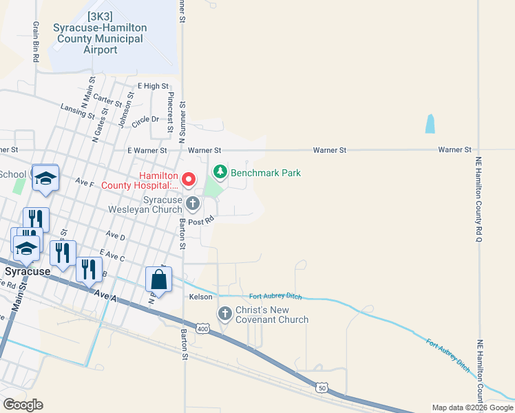 map of restaurants, bars, coffee shops, grocery stores, and more near 17-23 Strawberry Bank in Syracuse