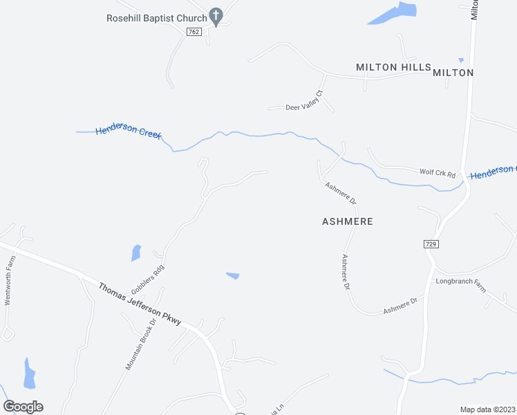 map of restaurants, bars, coffee shops, grocery stores, and more near 2425 Gobblers Ridge in Charlottesville