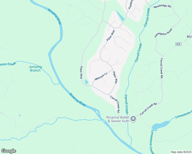 map of restaurants, bars, coffee shops, grocery stores, and more near 3230 Melrose Lane in Keswick