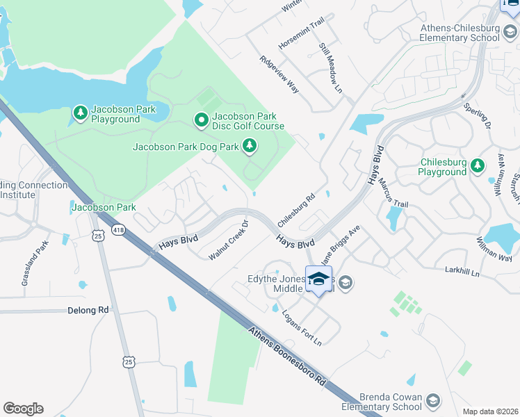 map of restaurants, bars, coffee shops, grocery stores, and more near 295 Chilesburg Road in Lexington