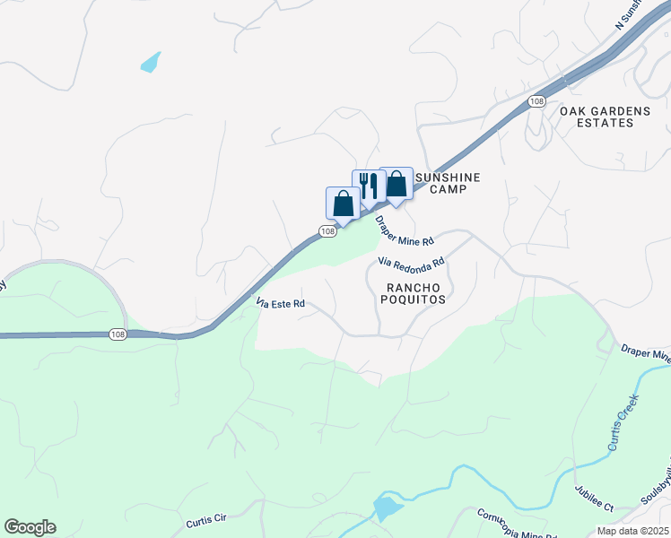 map of restaurants, bars, coffee shops, grocery stores, and more near 19921 Corte Primero in Sonora