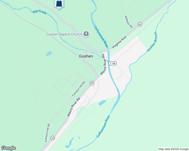 map of restaurants, bars, coffee shops, grocery stores, and more near 37 Church Hill Road in Goshen