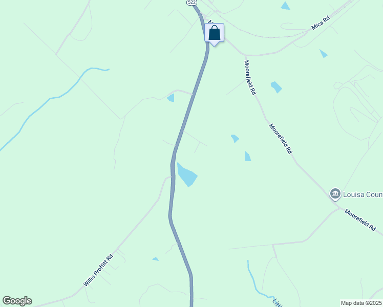 map of restaurants, bars, coffee shops, grocery stores, and more near 1832 Pendleton Road in Mineral