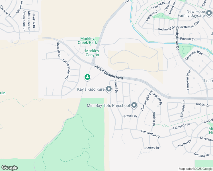 map of restaurants, bars, coffee shops, grocery stores, and more near 3546 Mallard Way in Antioch