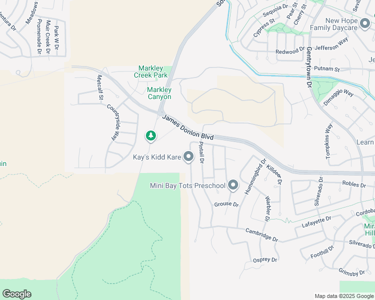 map of restaurants, bars, coffee shops, grocery stores, and more near 3546 Mallard Way in Antioch