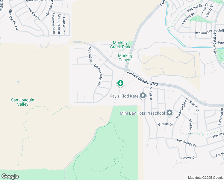 map of restaurants, bars, coffee shops, grocery stores, and more near 3593 Markley Creek Drive in Antioch
