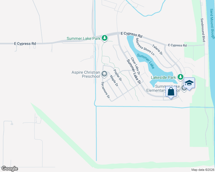 map of restaurants, bars, coffee shops, grocery stores, and more near 1477 Big Redwood Drive in Oakley
