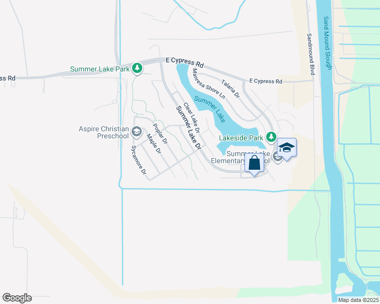 map of restaurants, bars, coffee shops, grocery stores, and more near 1111 Lake Park Drive in Oakley