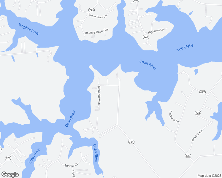map of restaurants, bars, coffee shops, grocery stores, and more near 1015 Glebe View Lane in Lottsburg