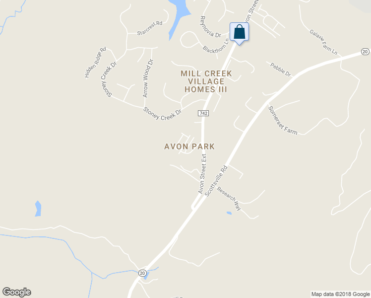 map of restaurants, bars, coffee shops, grocery stores, and more near 1614 Hathaway Street in Charlottesville