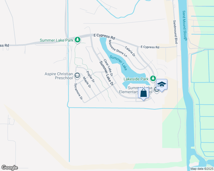 map of restaurants, bars, coffee shops, grocery stores, and more near 1111 Lake Park Drive in Oakley