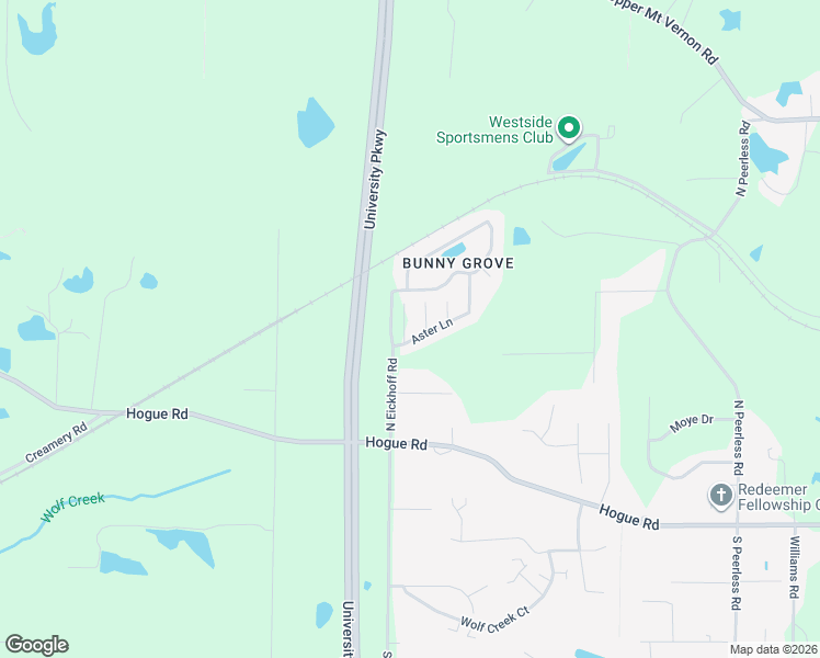 map of restaurants, bars, coffee shops, grocery stores, and more near 643 Sunflower Circle in Evansville