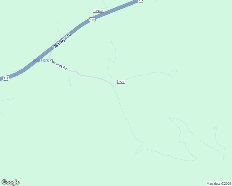 map of restaurants, bars, coffee shops, grocery stores, and more near Dog Fork Road in Chapmanville