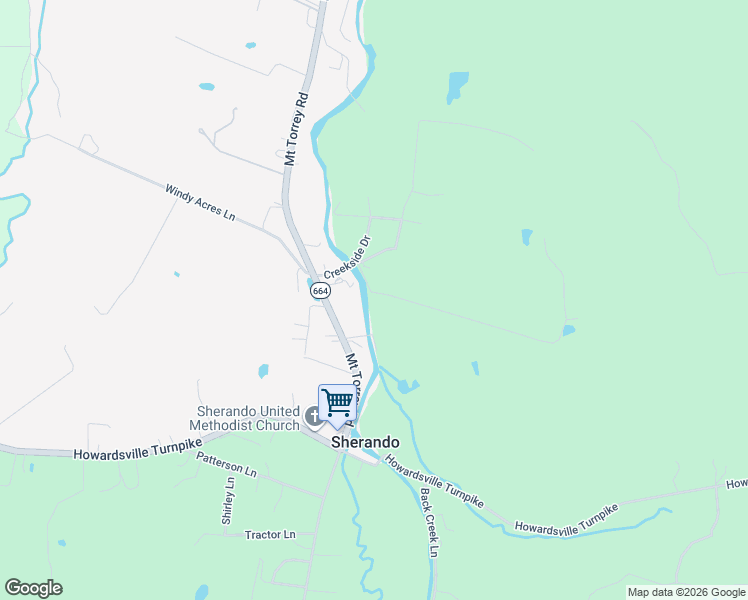 map of restaurants, bars, coffee shops, grocery stores, and more near 39 Velmar Lane in Sherando