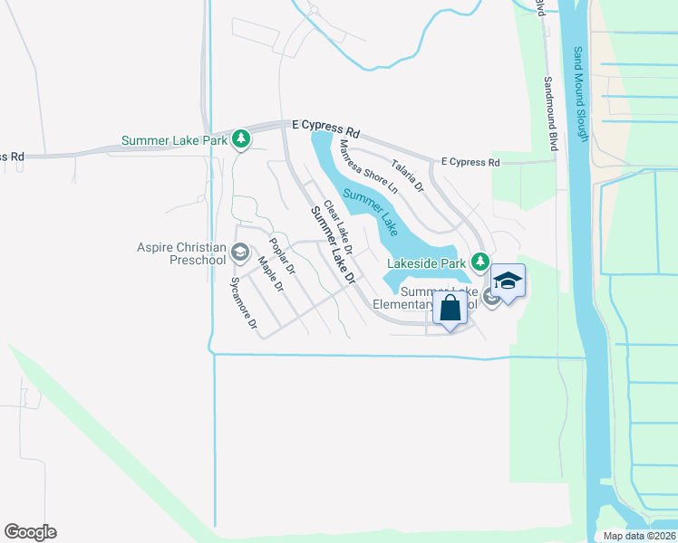 map of restaurants, bars, coffee shops, grocery stores, and more near 1124 Lake Park Drive in Oakley