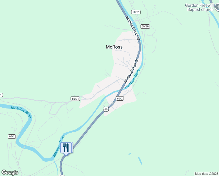map of restaurants, bars, coffee shops, grocery stores, and more near 265 Crozier Rd in Rainelle