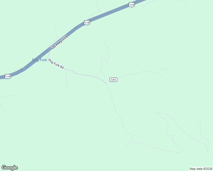 map of restaurants, bars, coffee shops, grocery stores, and more near Dog Fork Road in Chapmanville